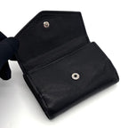 Louis Vuitton Portefeuille Lock Mini Trifold Wallet Noir Silver — view 4