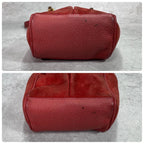 Gucci Shoulder Bag 2-Way Suede Bamboo Red Leather — view 8