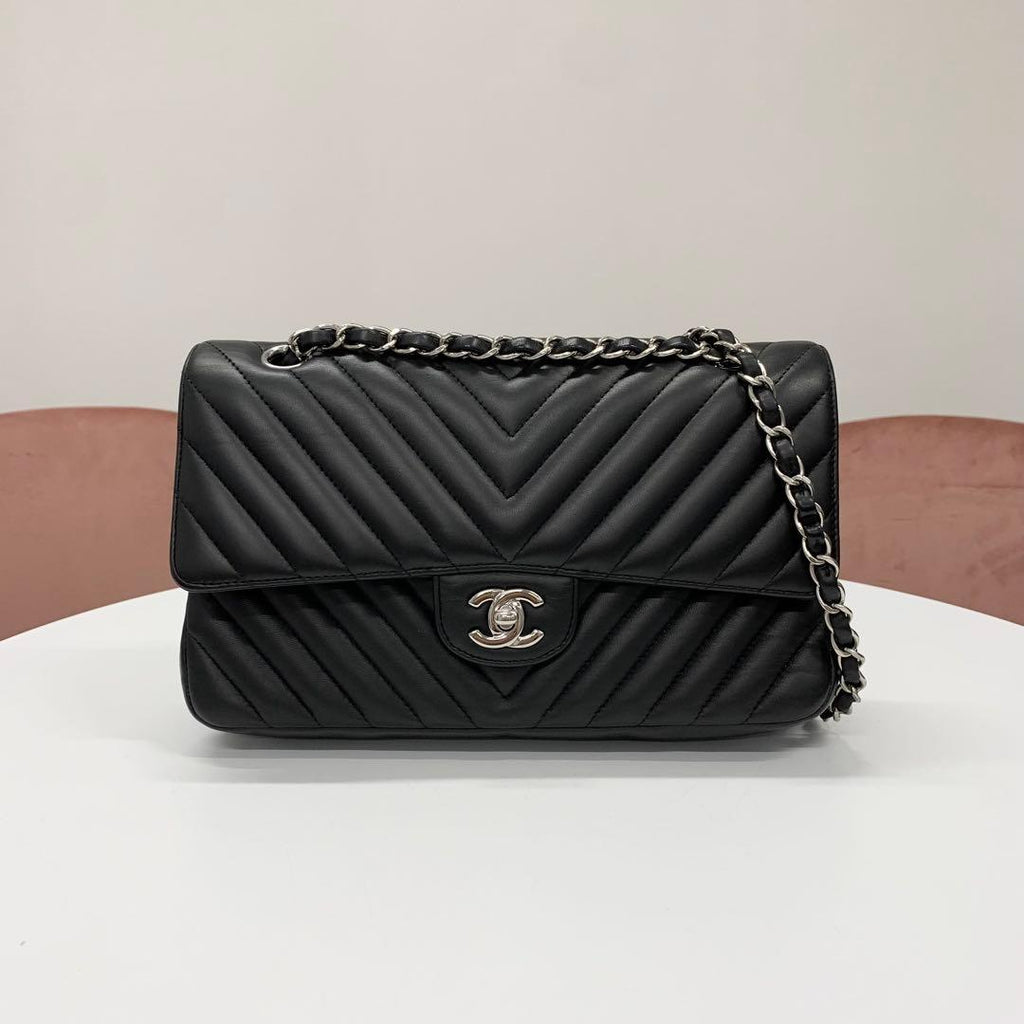 Chanel Chez Blanc CC Logo Stitch Turnlock Shoulder