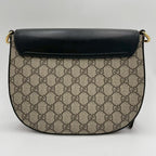 Gucci GG Supreme Leather Shoulder Bag Beige — view 4