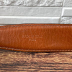 Celine Leather Triomphe Buckle Gold Belt — view 8