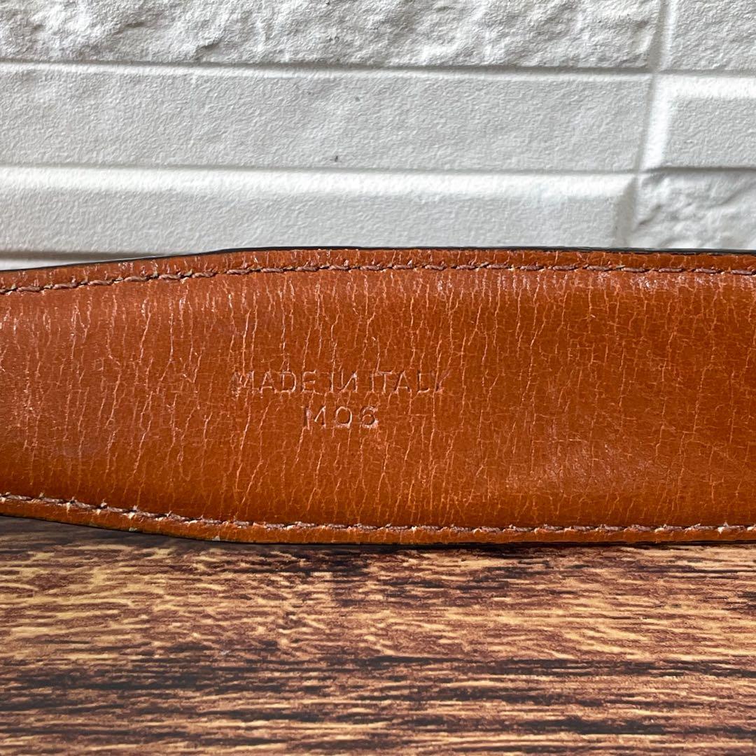 Celine Leather Triomphe Buckle Gold Belt — view 8