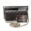 Chanel Lambskin Quilted Wallet Brown