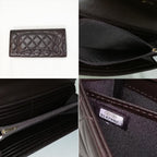 Chanel Lambskin Quilted Wallet Brown — view 4