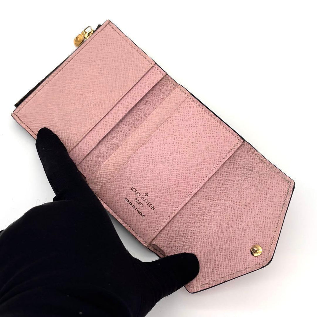 Louis Vuitton Monogram Portefeuille Zoe Rose Ballerine Trifold Wallet — view 4