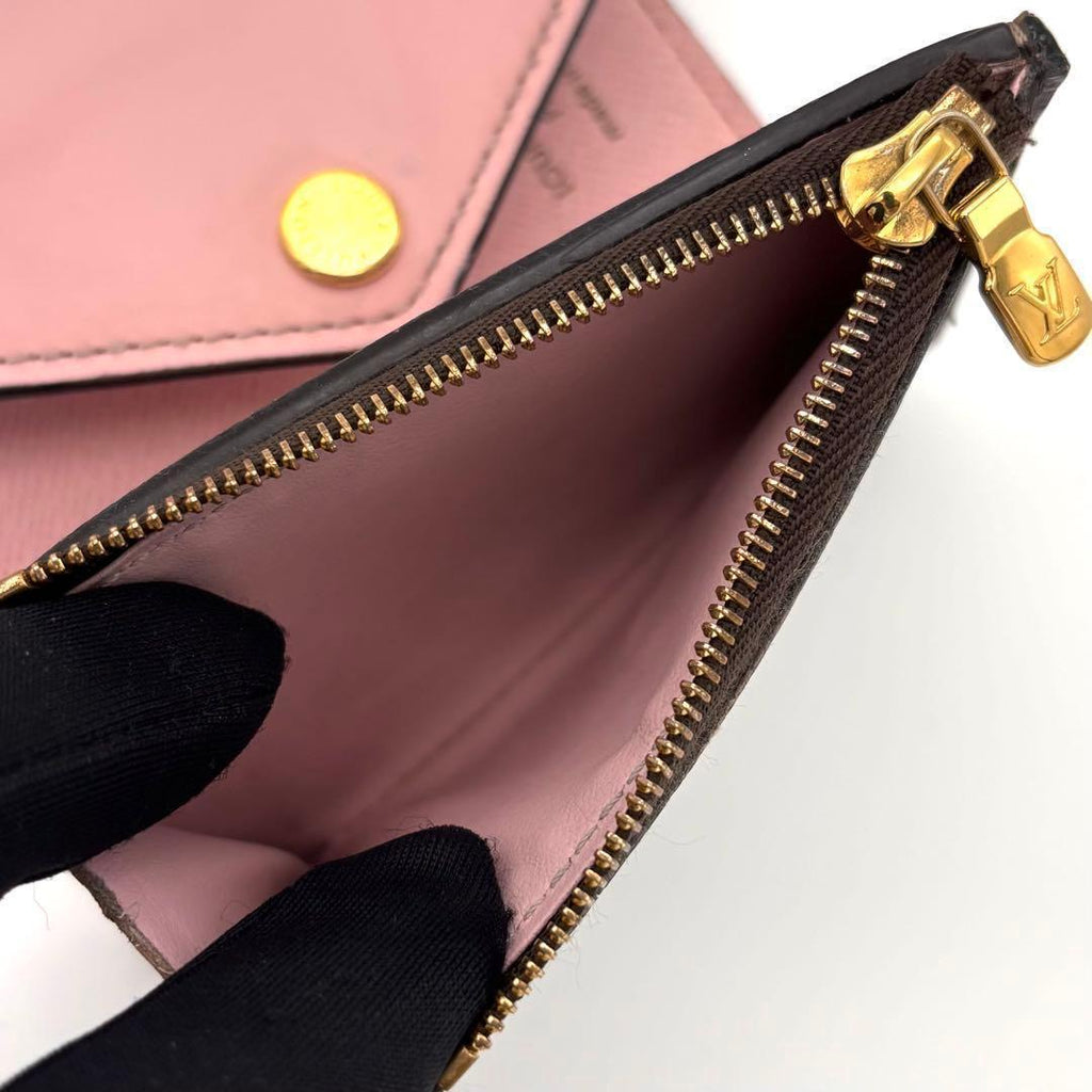 Louis Vuitton Monogram Portefeuille Zoe Rose Ballerine Trifold Wallet — view 6