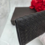 Bottega Veneta Intrecciato Billfold Wallet Brown — view 4