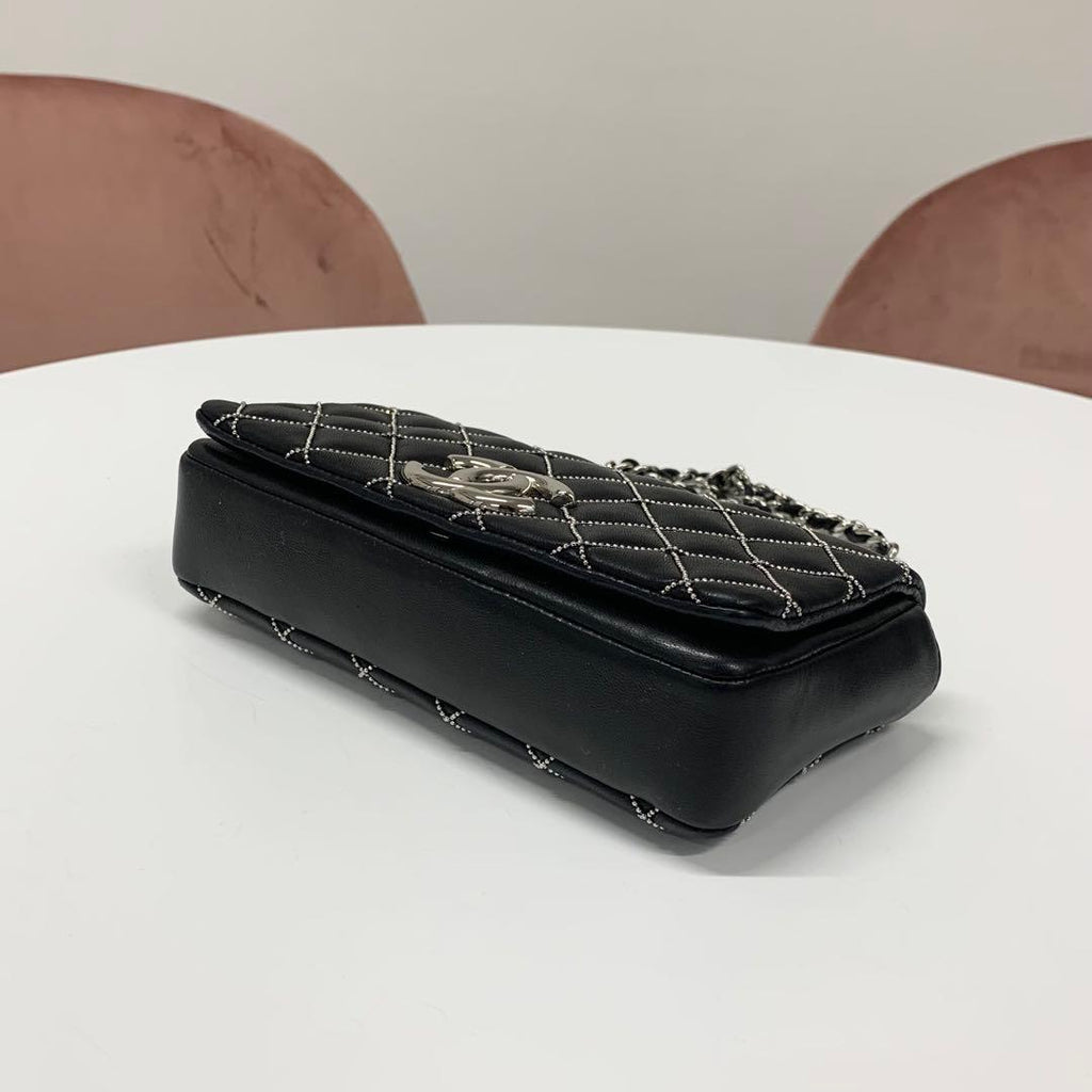 Chanel Mini Quilted Leather Single Flap Shoulder Bag — view 6
