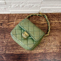 Chanel Mini Quilted Lambskin CC Logo Pouch Charm