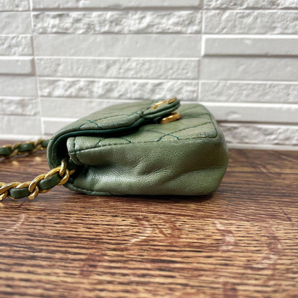 Chanel Mini Quilted Lambskin CC Logo Pouch Charm — view 5