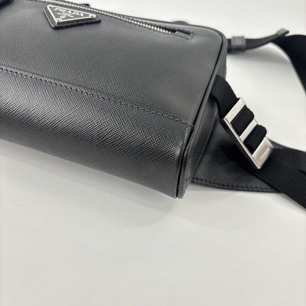 Prada Saffiano Belt Bag Black — view 7