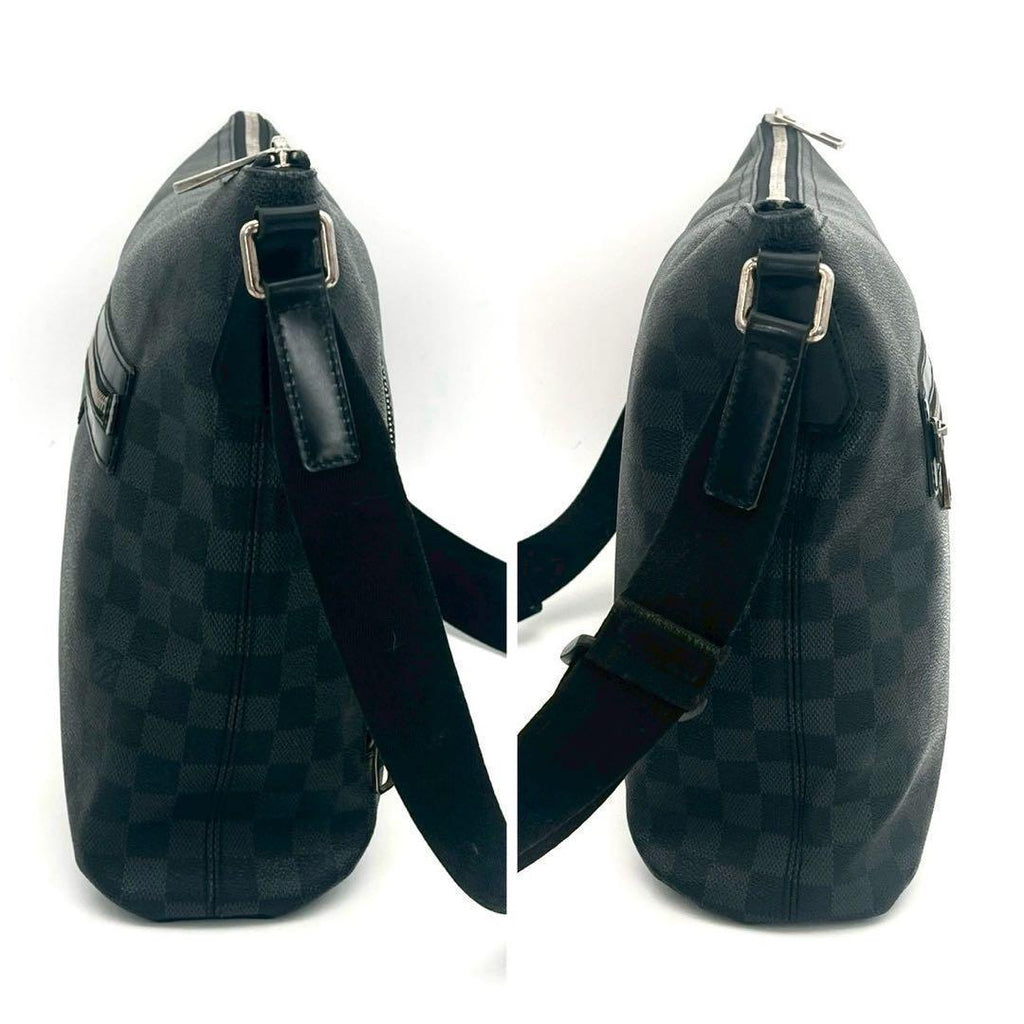 Louis Vuitton Damier Graphite Mick MM Shoulder Bag Leather — view 8