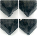 Louis Vuitton Damier Graphite Mick MM Shoulder Bag Leather — view 9
