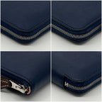 Hermes Azap Compact Silk in Navy Wallet — view 7