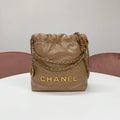 Chanel 22 Mini Logo Chain Shoulder Bag
