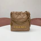Chanel 22 Mini Logo Chain Shoulder Bag