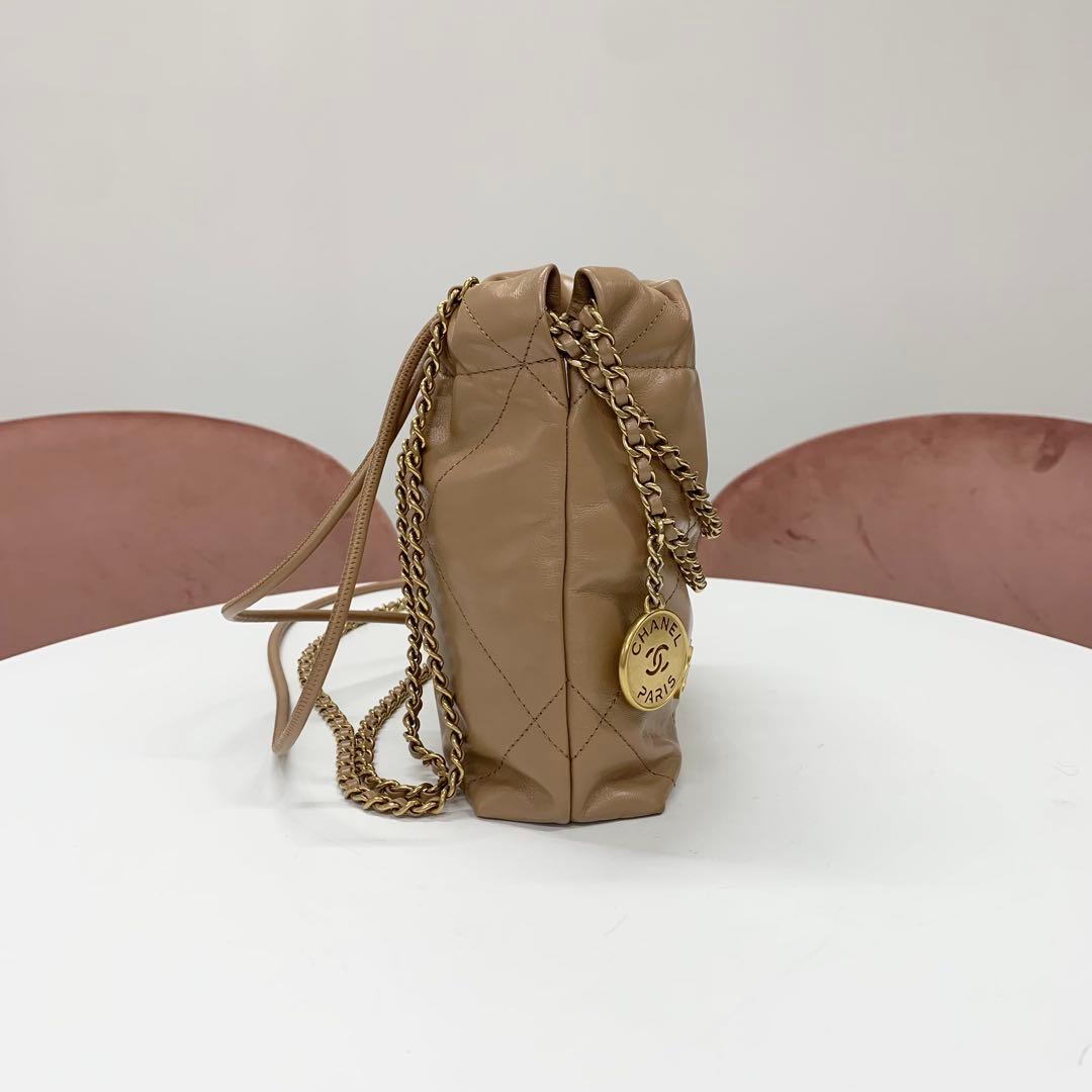 Chanel 22 Mini Logo Chain Shoulder Bag — view 2