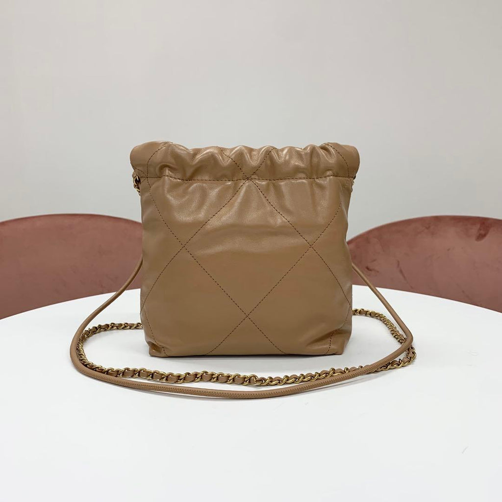 Chanel 22 Mini Logo Chain Shoulder Bag — view 3