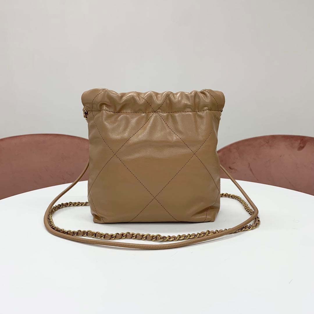 Chanel 22 Mini Logo Chain Shoulder Bag — view 3