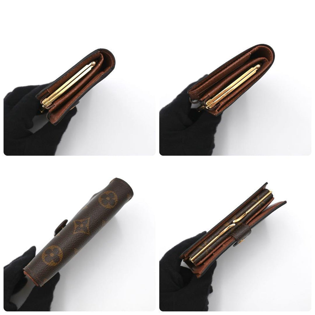 Louis Vuitton Monogram Bifold Wallet Viennois Kiss Lock Compact — view 6