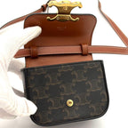 Celine Triomphe Canvas Mini Claude Shoulder Bag — view 4