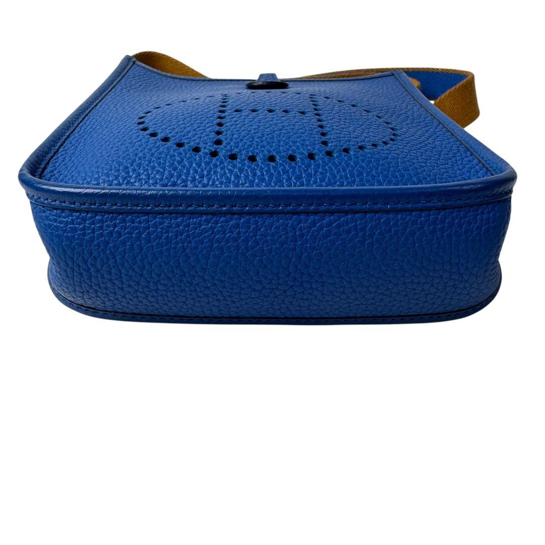 Hermes Evelyne Amazon TPM Blue Zellige Shoulder Bag — view 6