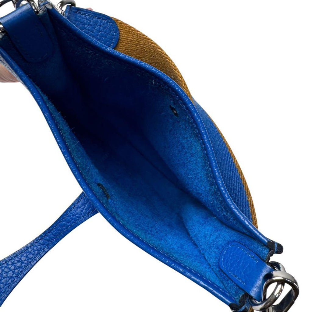 Hermes Evelyne Amazon TPM Blue Zellige Shoulder Bag — view 7