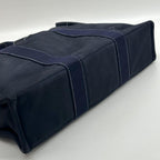 Hermes Deauville MM Navy Canvas Briefcase Business — view 5
