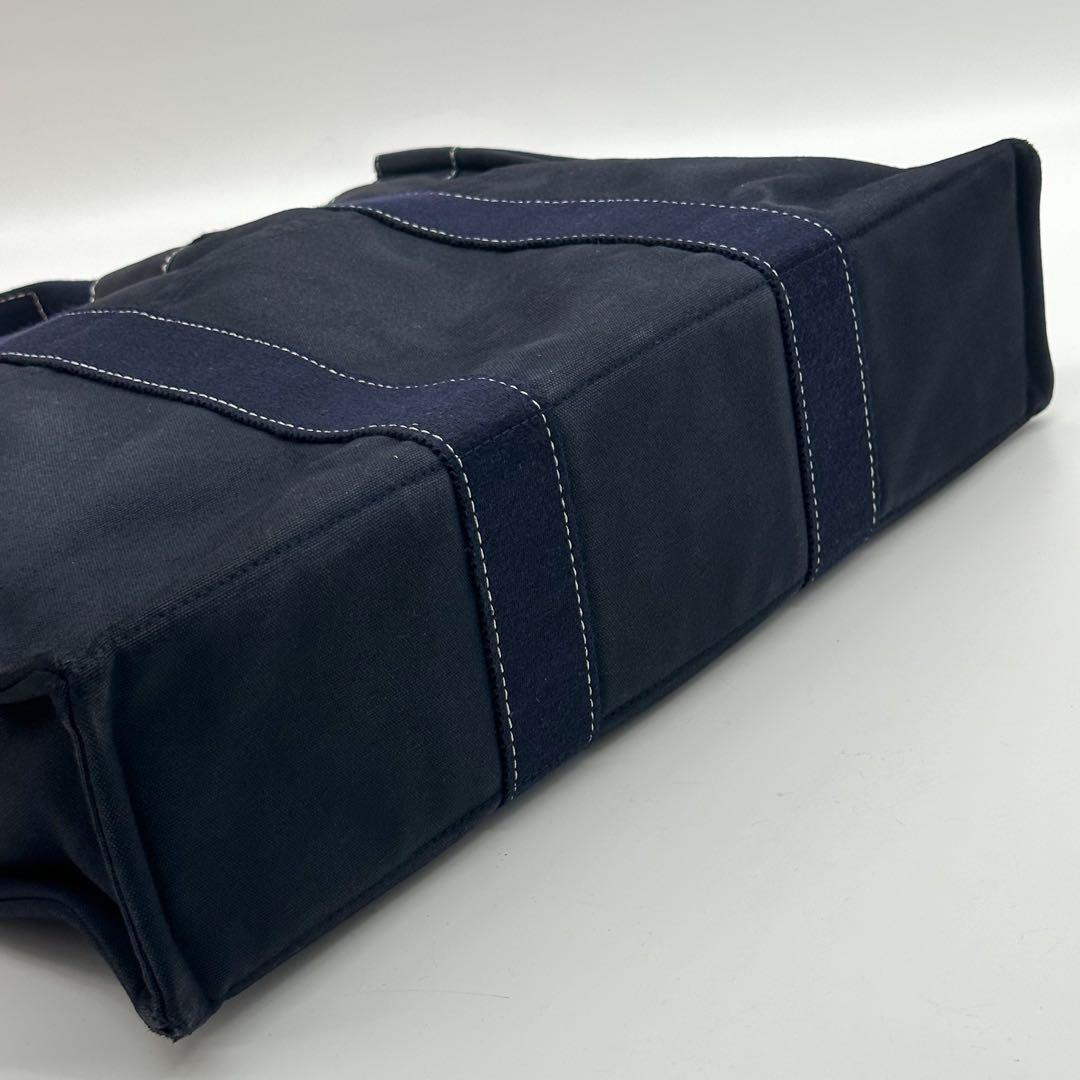Hermes Deauville MM Navy Canvas Briefcase Business — view 5