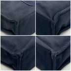 Hermes Deauville MM Navy Canvas Briefcase Business — view 6