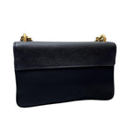 Prada Saffiano Nylon Leather Chain Shoulder Bag Black — view 2