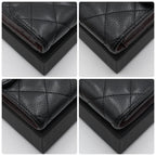 Chanel Quilted CC Logo Trifold Wallet Compact Classic Black — view 7