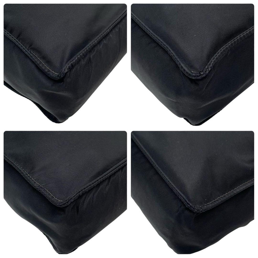 Chanel Nylon CC Logo Hand Tote Black — view 5