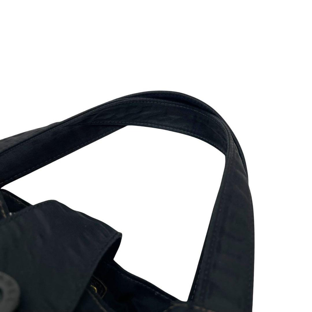 Chanel Nylon CC Logo Hand Tote Black — view 6