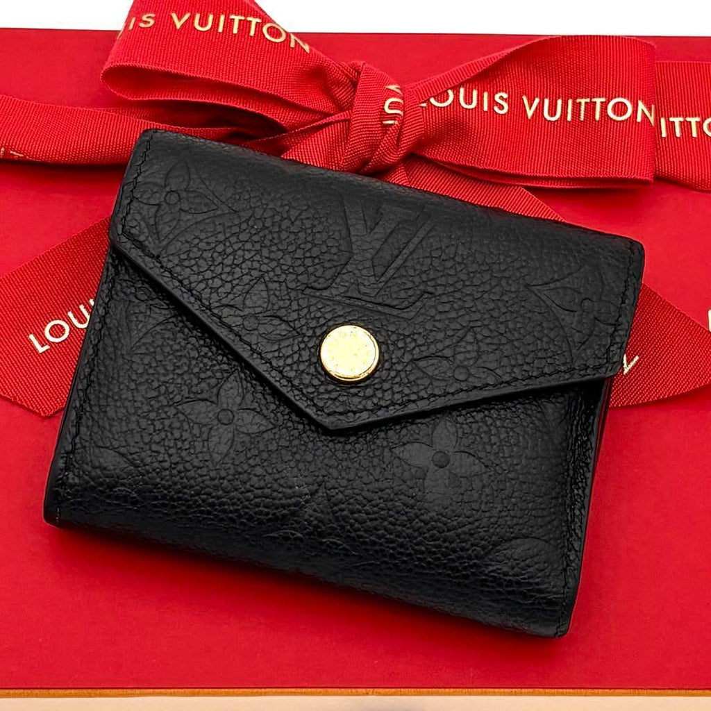 Louis Vuitton Portefeuille Zoe Monogram Empreinte Black Wallet
