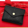 Louis Vuitton Portefeuille Zoe Monogram Empreinte Black Wallet