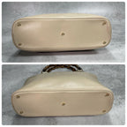Gucci Handbag Bamboo Beige Leather Gold — view 8