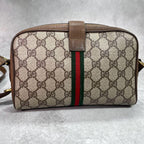 Gucci GG Sherry Line Shoulder Bag Brown Leather — view 3