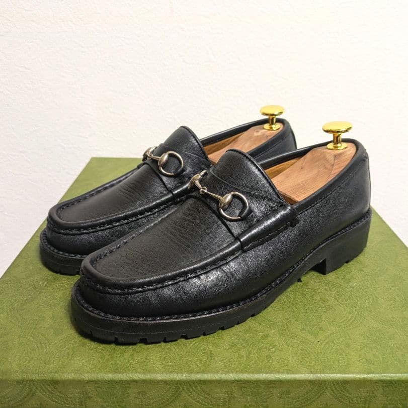 Gucci Horsebit Loafer Boots Rug Sole Black 36 — view 2