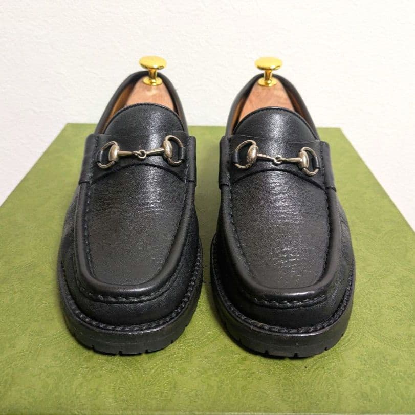Gucci Horsebit Loafer Boots Rug Sole Black 36 — view 3