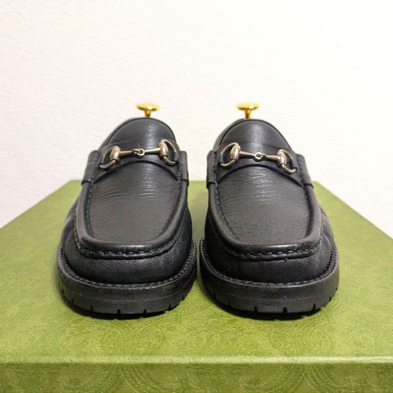 Gucci Horsebit Loafer Boots Rug Sole Black 36 — view 4