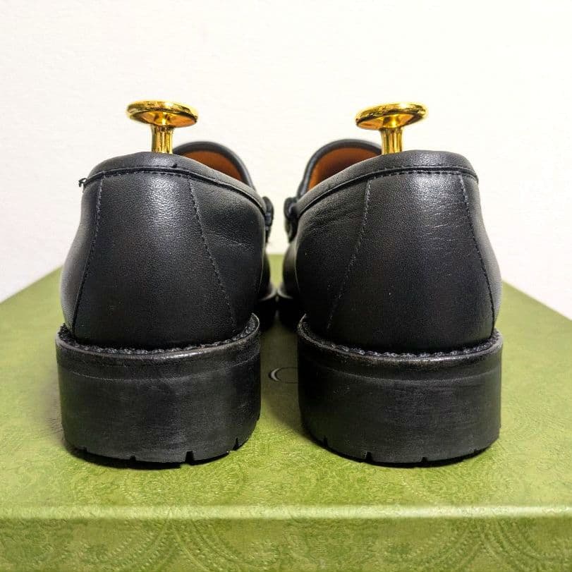 Gucci Horsebit Loafer Boots Rug Sole Black 36 — view 5