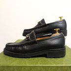 Gucci Horsebit Loafer Boots Rug Sole Black 36 — view 7