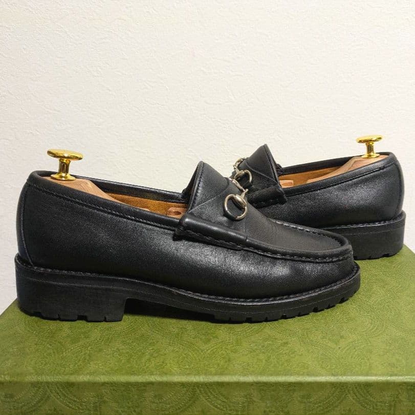 Gucci Horsebit Loafer Boots Rug Sole Black 36 — view 9