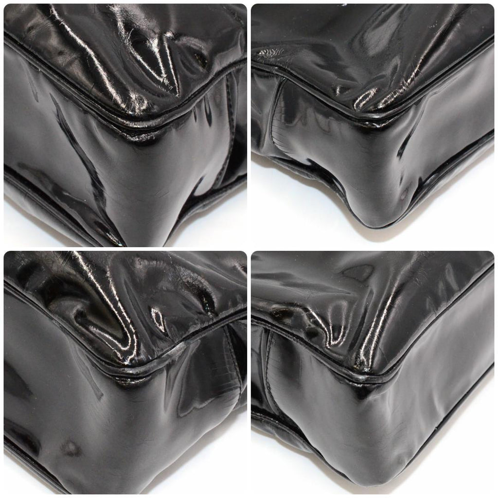 Chanel Tote Enamel CC Logo Black — view 6