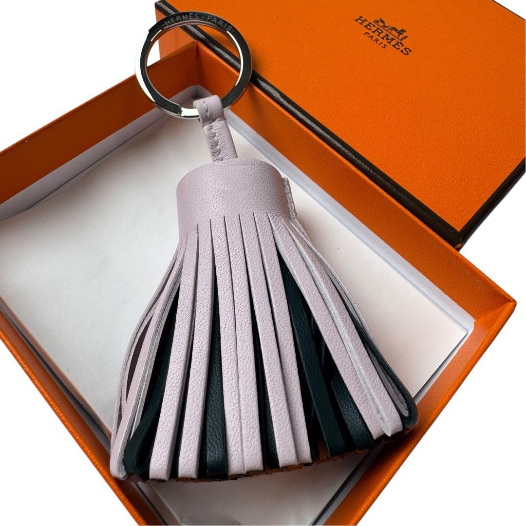 Hermes Carmen Tricolor Mauve Pale Bag Charm
