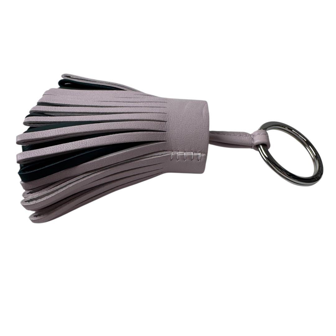 Hermes Carmen Tricolor Mauve Pale Bag Charm — view 4