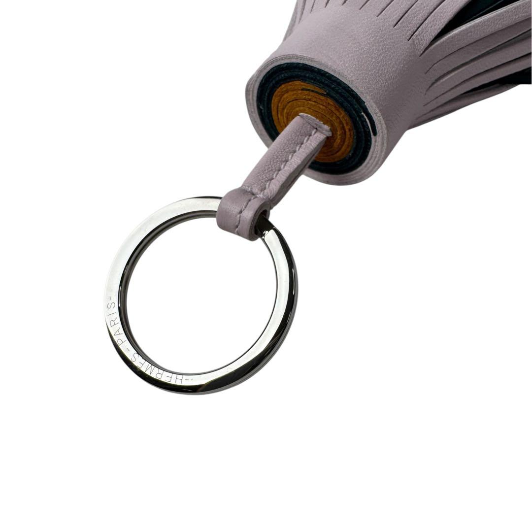 Hermes Carmen Tricolor Mauve Pale Bag Charm — view 6
