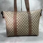 Gucci GG Boston Bag Brown Leather Logo — view 3