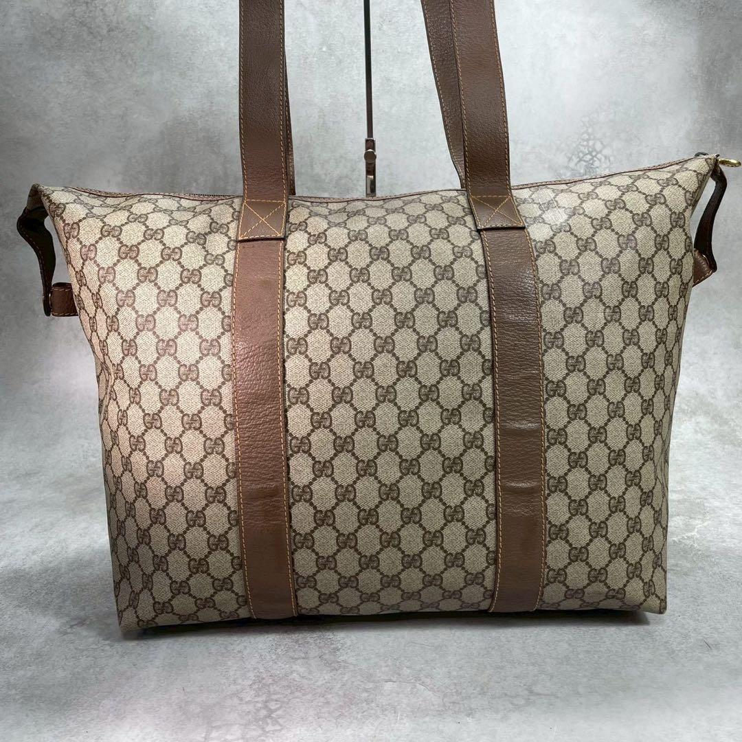 Gucci GG Boston Bag Brown Leather Logo — view 3